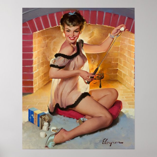 Marshmellow Party Button Up Poster (Vorne)