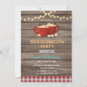 Marshomallow Einladung Dusche Geburtstag