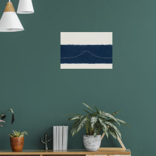 Marshorizontposter in Navy Poster