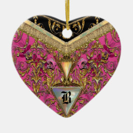 Marshwell viktorianisches Monogramm Keramik Ornament