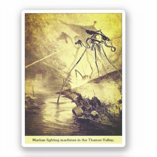 Marsianer, die Wärme abgeben Aufkleber (Vorderseite)