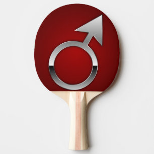 Marssymbol Tischtennis Schläger