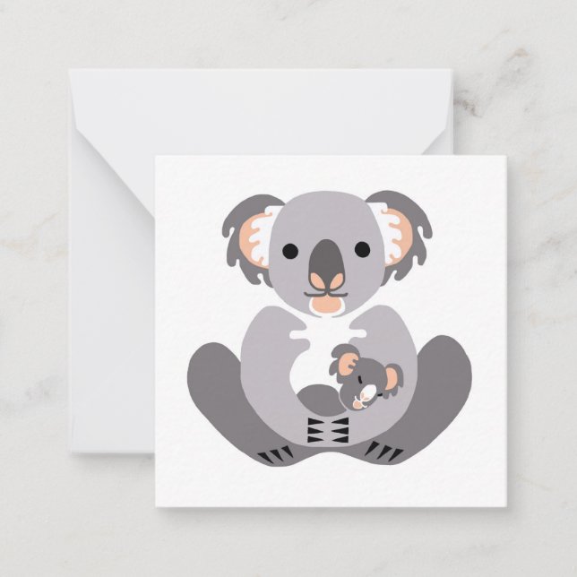Marsupal - Cudly KOALA - gefährdete Tierwelt - Mitteilungskarte (Vorderseite)