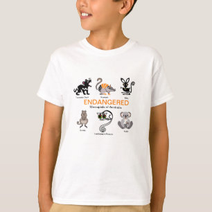 MARSUPIALS - Gefährdete Tiergrafiken - T-Shirt