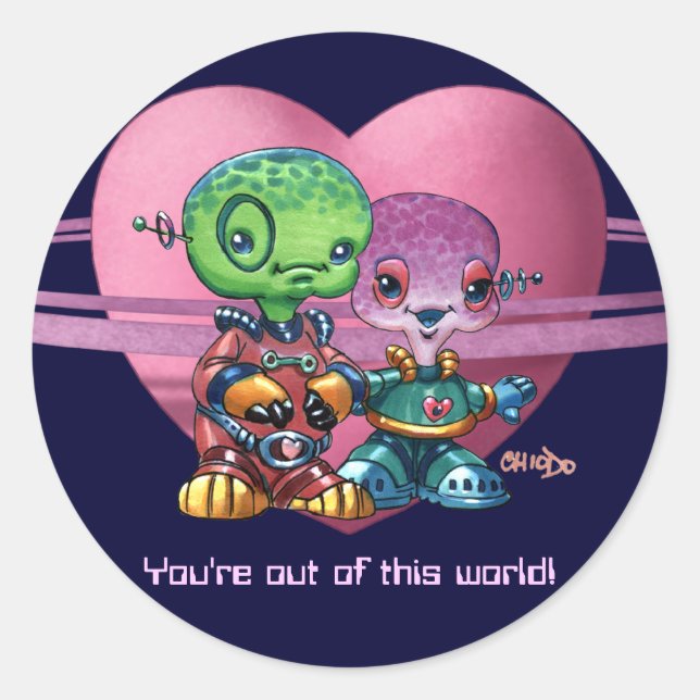 Marteenie Valentine Sticker (Vorderseite)