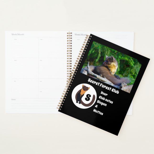 Marten Secret Forest Club Foto Monogram Planer (Anzeige)