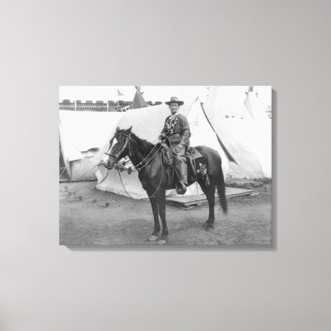 Martha Canary "Calamity Jane" auf Horseback Leinwanddruck (Vorderseite)