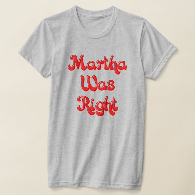 Martha Était T-Shirt Droite (Poser)