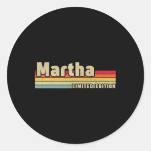Martha Geschenk Name Personalisiert Geburtstag Lus Runder Aufkleber