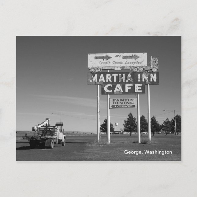 Martha Inn- George, Washington Postkarte (Vorderseite)