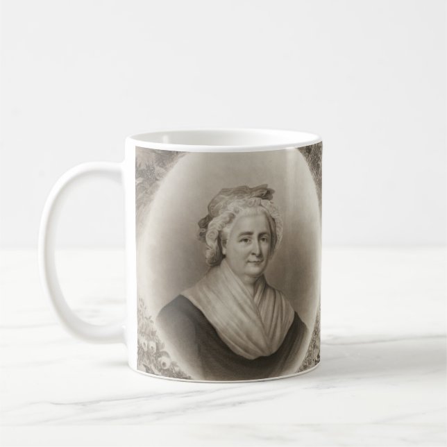 Martha und George Washington 1876 Kaffeetasse (Links)