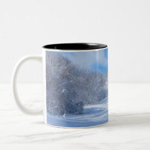 Marthaler Park Snowy Hills Zweifarbige Tasse