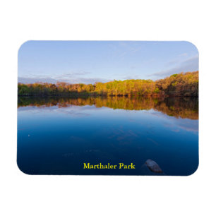 Marthaler Park Sonnenaufgang und Reflexionen Magnet
