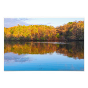 Marthaler-Park-Teich und Waldgebiete Fotodruck