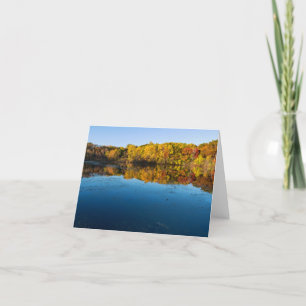 Marthaler Park Wälder und Reflexionen Herbst Dankeskarte