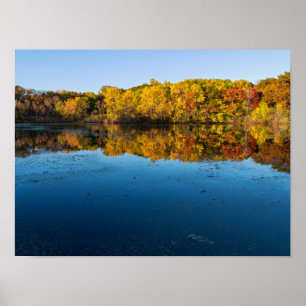 Marthaler Park Wälder und Reflexionen Herbst Poster