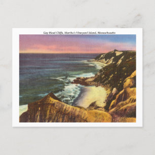 Martha's Gay Head Cliffs Vintag Postkarte