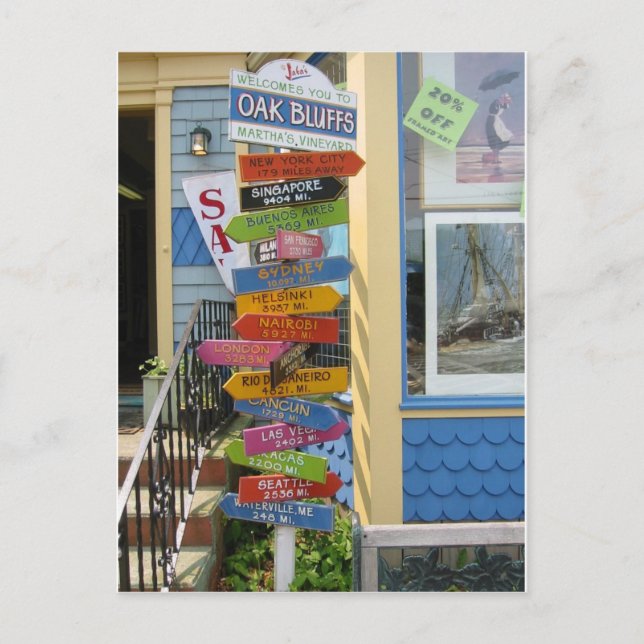 Martha's Vineyard 2 Postkarte (Vorderseite)