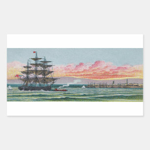 Martha's Vineyard-Aufkleber Rechteckiger Aufkleber