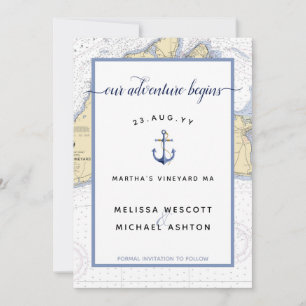 Martha's Vineyard Authentische Hochzeit Save The Date