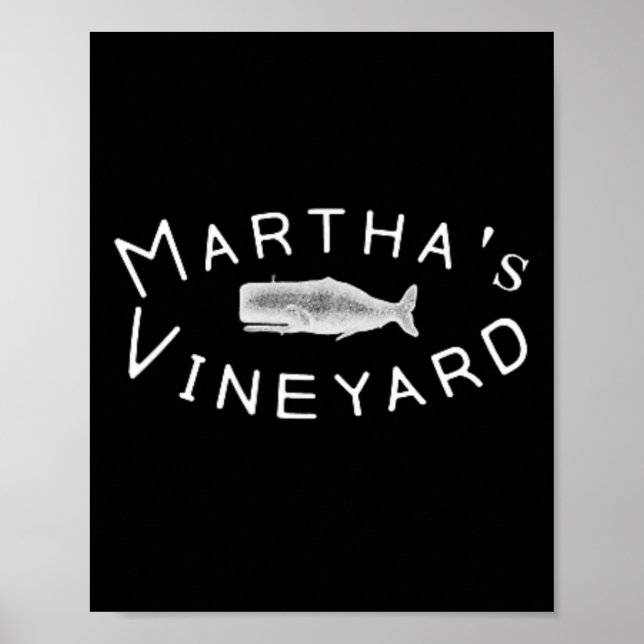 Martha's Vineyard Boating Coordinates Poster (Vorne)