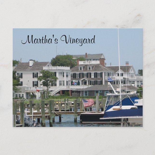Martha's Vineyard Cape Cod, Edgartown MA Post Card Postkarte (Vorderseite)