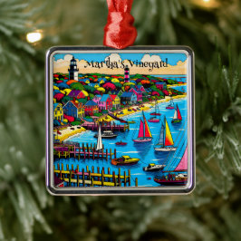 Martha's Vineyard | Farbige Abstrakte Kunst Ornament Aus Metall