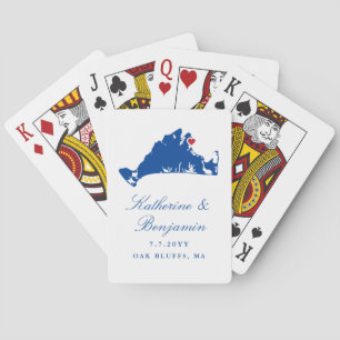 Martha's Vineyard Gastgeschenk Hochzeit Weinberg Spielkarten