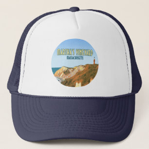 Marthas Vineyard Gay Head Leuchtturm Massachusetts Truckerkappe