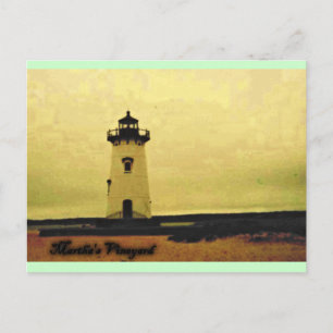 Marthas Vineyard Lighthouse Postkarte