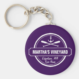 Martha's Vineyard MA benutzerfreundlicher nautisch Schlüsselanhänger