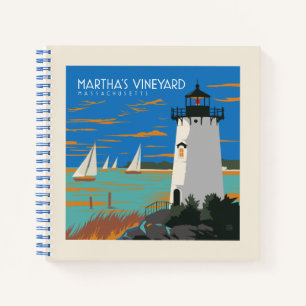 Martha's Vineyard, Massachusetts Leuchtturm Notizbuch