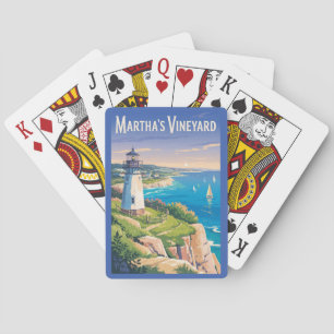 Martha's Vineyard Massachusetts Lighthouse Travel Spielkarten