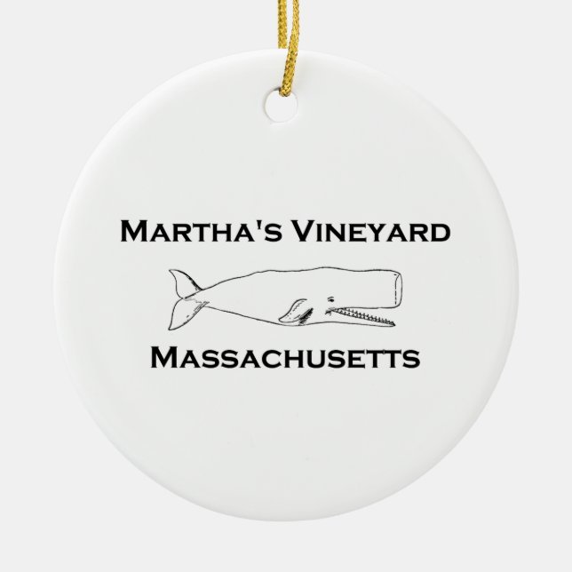 Martha's Vineyard-Massachusetts-Wal Keramikornament (Vorne)