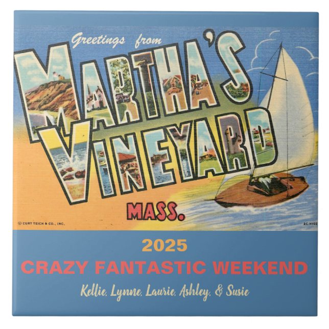 Martha's Vineyard Memory Fliese (Vorderseite)