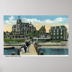 Martha's Vineyard, Pier View the Wesley House Poster