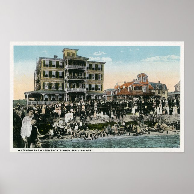 Martha's Vineyard, View of Sea View Avenue Poster (Vorne)