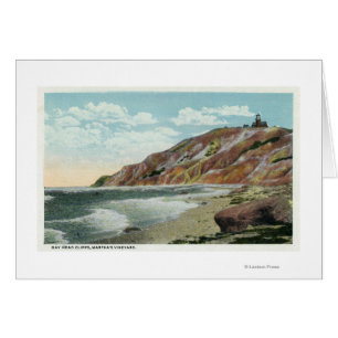 Martha's Vineyard, vue principale gaie de falaises