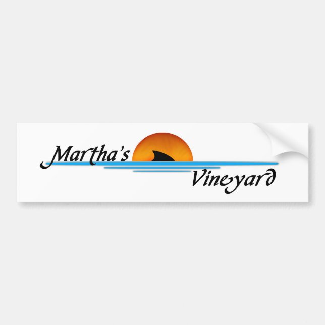Marthas Weinberg-Haifisch Autoaufkleber (Vorne)