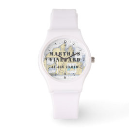 Martha's Weingarten Breitengrad Nautik Armbanduhr