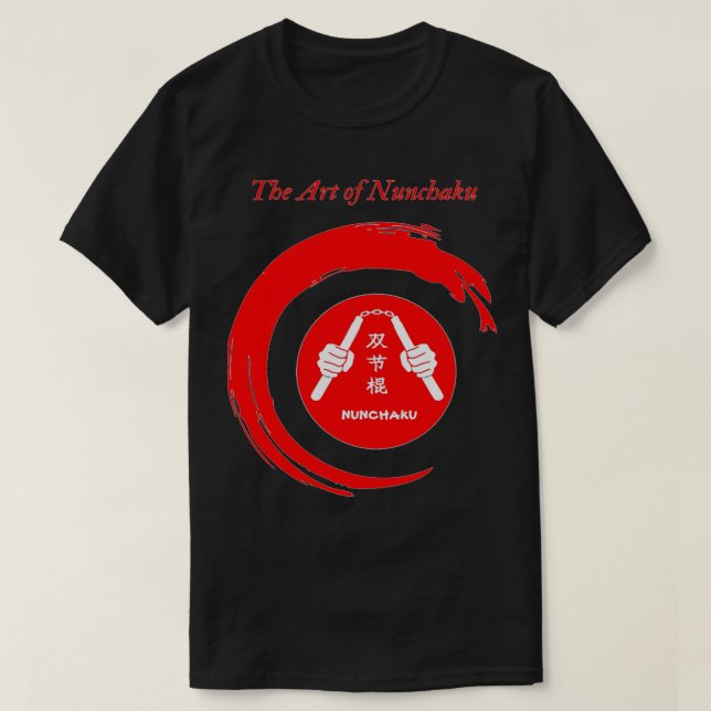 Martial Art Weapon NUNCHAKU T-Shirt (Design vorne)
