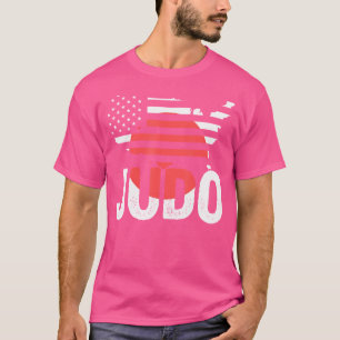 Martial Artist Us Flag Patriotic American Japan Ju T-Shirt