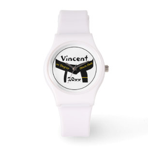 Martial Arts 1. Degree Black Belt Armbanduhr