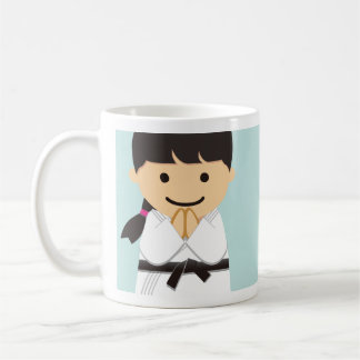 Martial Arts Black Belt Girl Kaffeetasse
