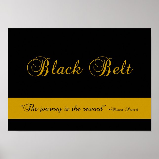 Martial Arts Black Belt Journey Poster Imprimer (Devant)