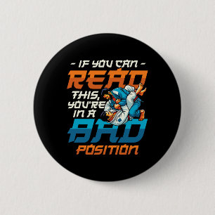 Martial Arts Fighter Judo Karate Brasilianischer J Button