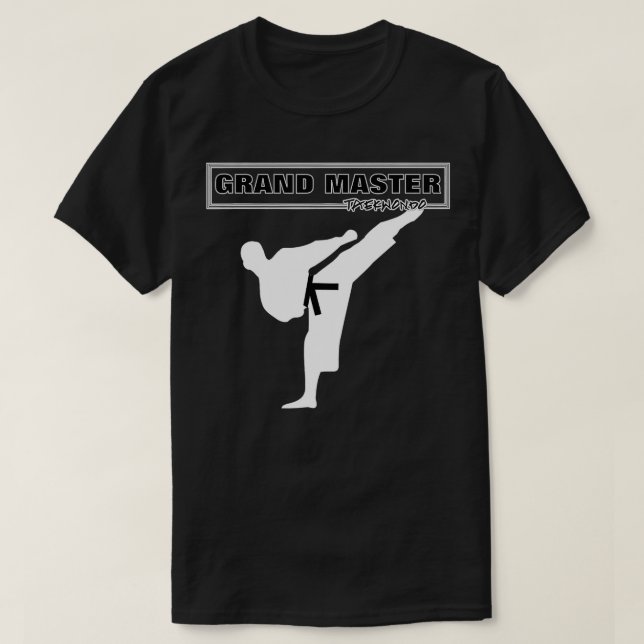 Martial Arts Grand Master Black Belt Taekwondo T-Shirt (Design vorne)