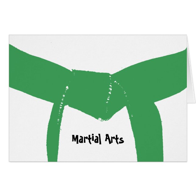 Martial Arts Green Belt (Devant Horizontal)