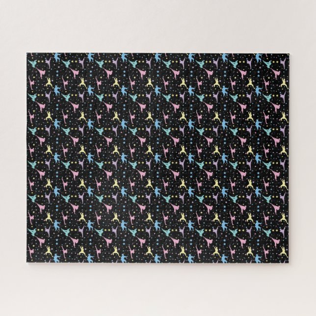 Martial Arts Karate Abstrakt Stars Glitzern (Horizontal)