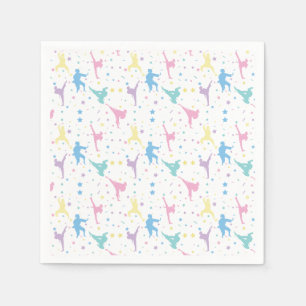Martial Arts Karate Abstrakt Stars Glitzern Serviette